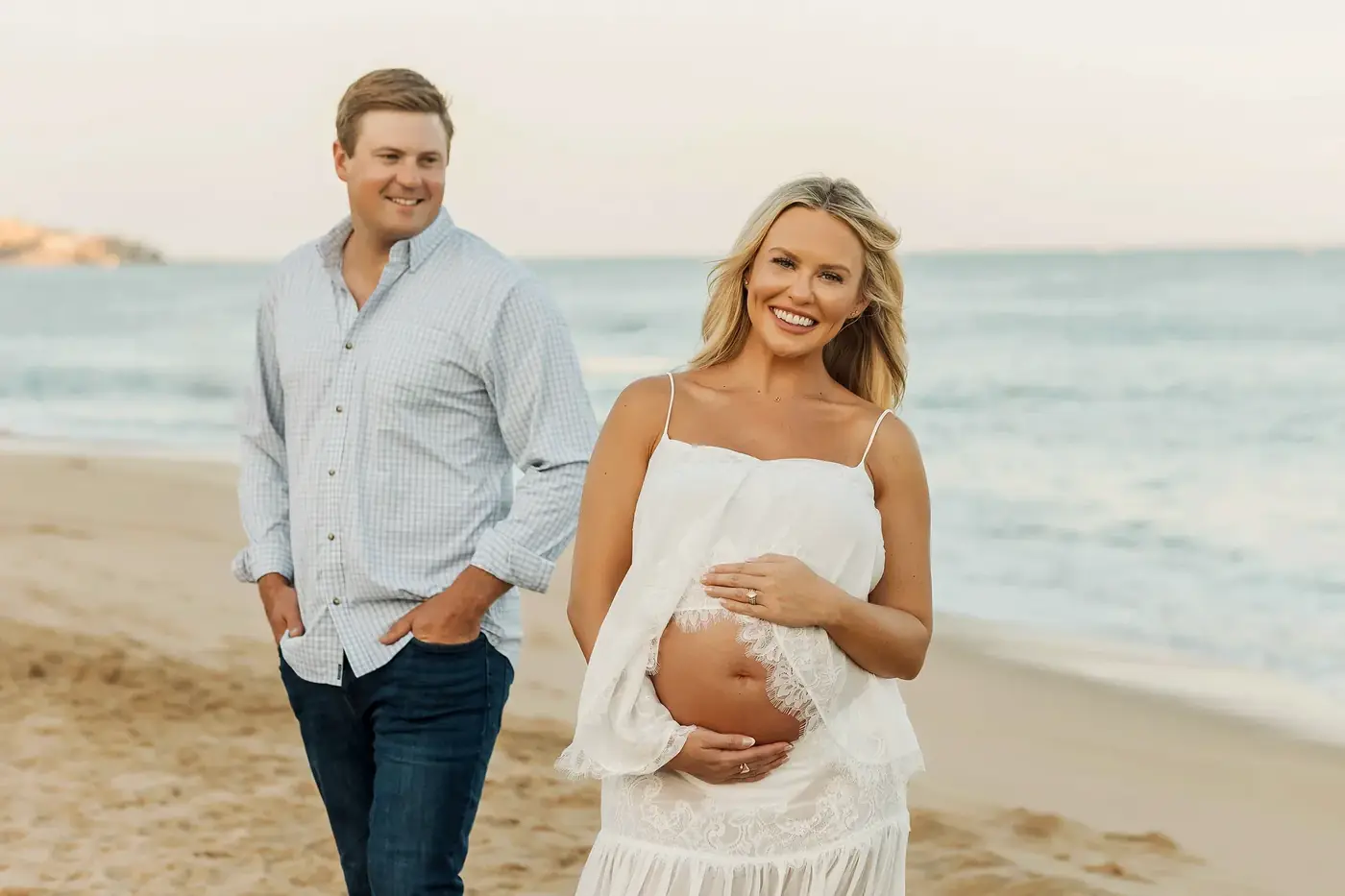 Sesión de maternidad en la playa, Cabo San Lucas